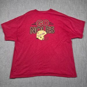 Florida State Seminoles Shirt Mens 3XL Red Go Noles Football Helmet Graphic Tee